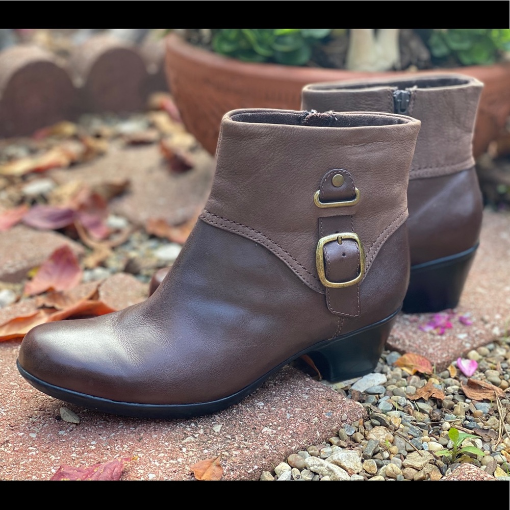 Clarks Leather Ankle Boots